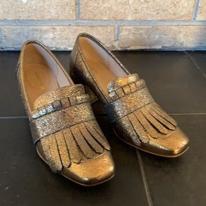Gold loafer
